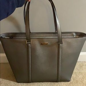 Large gray Kate spade tote